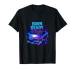 Born Ready to Rally Pickleball Retro Spray Paint T-Shirt