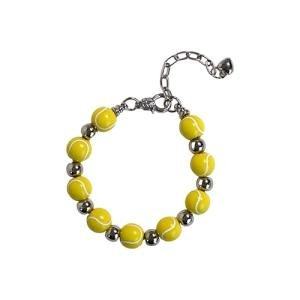 Racquet Inc - Stylish Tennis & Pickleball Bracelet - Lightweight & Tarnish-Resistant Bracelet - Sports-Inspired Jewelry for Women (Tennis Beaded)