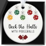 Christmas Ornaments Pickleball Ornaments for Christmas Tree Funny Pickle Ball Gifts for Women Men Unique Keepsake Pickleball Lovers Sport Lovers Player Family Friend Xmas Hanging Decorations 2025