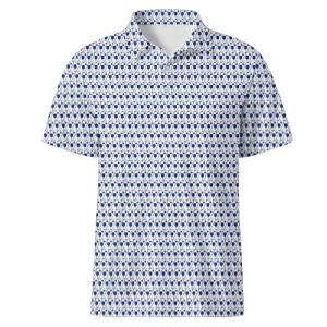 Men’s Funny Golf Polo Shirt Short Sleeve Performance Golf Shirt Moisture Wicking Quick Dry Pickleball Golf Polos