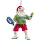 Kurt S. Adler 4.75 Inch Resin Pickleball Santa Ornament