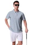 Men’s Funny Golf Polo Shirt Short Sleeve Performance Golf Shirt Moisture Wicking Quick Dry Pickleball Golf Polos