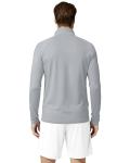 Boladeci Mens Athletic Shirts UPF 50 Uv Protection Clothing Shirts for Men Pullover Golf Grey Quarter Zip Pickleball Shirts for Men 1/4 Zip Pullover Quick Dry Lightweight Long Sleeve Fishing