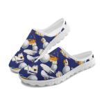 Binienty Women Mules Shoes Painted Pickleball Print Slip On Mesh Walking Shoes Comfortable Lightweight Anti-Slip Camping Tennis Sneakers with Arch Support,US 11