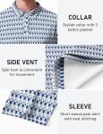 Men’s Funny Golf Polo Shirt Short Sleeve Performance Golf Shirt Moisture Wicking Quick Dry Pickleball Golf Polos