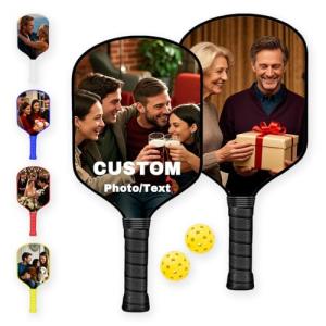 Custom Pickleball Paddles, Personalized Pickleball Paddles, Customized with Any Photo, Text and Logo, Perfect Diy Gift for Friends, Family and Loved Ones