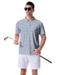 Men’s Funny Golf Polo Shirt Short Sleeve Performance Golf Shirt Moisture Wicking Quick Dry Pickleball Golf Polos