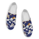 Binienty Women Mules Shoes Painted Pickleball Print Slip On Mesh Walking Shoes Comfortable Lightweight Anti-Slip Camping Tennis Sneakers with Arch Support,US 11