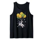 Pickleball Balloon Astronaut Floating Spaceman Space Tank Top