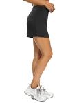 LouKeith Tennis Skirts for Women Golf Athletic Activewear Skorts Mini Summer Workout Running Shorts with Pockets Black M