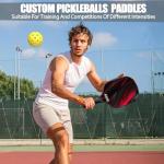 Custom Pickleball Paddles, Personalized Pickleball Paddles, Customized with Any Photo, Text and Logo, Perfect Diy Gift for Friends, Family and Loved Ones