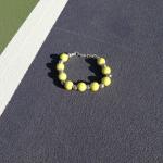 Racquet Inc - Stylish Tennis & Pickleball Bracelet - Lightweight & Tarnish-Resistant Bracelet - Sports-Inspired Jewelry for Women (Tennis Beaded)