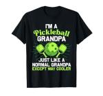 Pickleball Art for Grandpa Men Pickle Ball Pickleball Lover T-Shirt