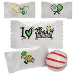 Naturejam 100 Count Pickleball Themed Peppermints Candy - Perfect Gifts for Pickleball Lovers - Peppermint Balls Individually Wrapped for any Themed Party or Birthday Decorations