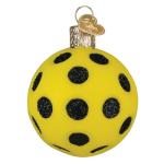 Old World Christmas Pickleball Glass Blown Ornament for Christmas Tree, Handcrafted Holiday Decoration, Sport Collection
