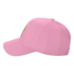 Love Animals Eat Plants Pickleball Hat for Mens Vegan Fashion Caps Pink