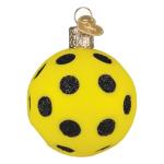 Old World Christmas Pickleball Glass Blown Ornament for Christmas Tree, Handcrafted Holiday Decoration, Sport Collection