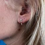 Tennis & Pickleball Earrings – Sporty Jewelry – Lightweight Gift Earrings for Tennis & Pickleball Players, Coaches & Fans – Tennis Gifts, Pickleball Gifts (Tennis Racquet Rose Gold)