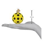 Old World Christmas Pickleball Glass Blown Ornament for Christmas Tree, Handcrafted Holiday Decoration, Sport Collection