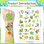 Yoyuspy Pickleball Temporary Tattoos Stickers - 200+ Pickleball Birthday Party Favors Decorations Supplies Pickleball Temporary Tattoo Gifts for Girls Boys Tattoos Prizes Rewards