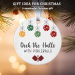 Christmas Ornaments Pickleball Ornaments for Christmas Tree Funny Pickle Ball Gifts for Women Men Unique Keepsake Pickleball Lovers Sport Lovers Player Family Friend Xmas Hanging Decorations 2025