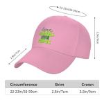 Love Animals Eat Plants Pickleball Hat for Mens Vegan Fashion Caps Pink
