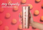 Onebttl Pickleball Gifts for Women - 20 oz Stainless Steel Skinny Tumbler with Lid, Pickleball Queen (Rose Gold)
