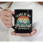 Novelty Tears Of My Pickleball Opponents Mug Gifts for Pickleball Lovers, Pickleball Player Birthday Christmas Gifts for Sports Player Sports Coach Dad Men, Sarcastic Funny Sports Player Coach Gifts