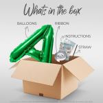 Letter Balloons - PICKLEBALL AND PROSECCO 16" Inch Alphabet Letters Foil Mylar Balloon Pickleball Birthday Party Banner (Green)