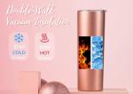 Onebttl Pickleball Gifts for Women - 20 oz Stainless Steel Skinny Tumbler with Lid, Pickleball Queen (Rose Gold)