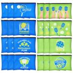 24 Pcs Pickleball Makeup Bags Bulk Pickleball Gifts for Women, Dink Ball Sport Cosmetic Pouch Bag Party Favors Supplies, Pickle Ball Accessories Travel Organizer Zipper Pouch Sport Lovers Gifts (Blue)