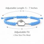 Kavfeeo Pickleball Bracelet Gifts for Pickleball Lovers, for Women and Men, Pickleball Accessories, Pickleball Gifts(Blue)