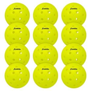 Franklin Sports x-40 Performance Outdoor Pickleballs - Usapa Approved (12 Pack)