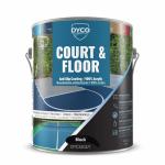 DYCO Court & Floor Anti-Slip Coating - Slip-Resistant Pavement, Cement & Concrete Paint for Pickleball, Tennis & Basketball Courts, Exceeds ADA Standards for Safety Areas (Black, 1 Gallon)