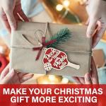 36AQUA Pickleball Ornament 2025 - Funny Pickleball Christmas Tree Ornament - Perfect for Women, Men, Pickleball Lovers - 2 Layer Wood Keepsake with Gift Box