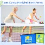 24 Pcs Pickleball Makeup Bags Bulk Pickleball Gifts for Women, Dink Ball Sport Cosmetic Pouch Bag Party Favors Supplies, Pickle Ball Accessories Travel Organizer Zipper Pouch Sport Lovers Gifts (Blue)