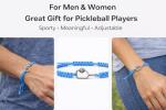 Kavfeeo Pickleball Bracelet Gifts for Pickleball Lovers, for Women and Men, Pickleball Accessories, Pickleball Gifts(Blue)