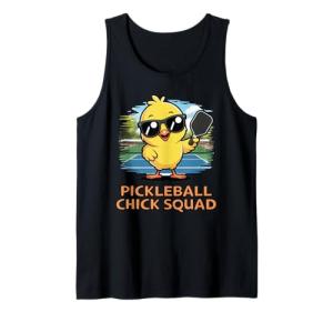 Pickleball Chick Squad Funny Pickleball Player Tank Top