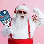 36AQUA Pickleball Ornament 2025 - Funny Pickleball Christmas Tree Ornament - Perfect for Women, Men, Pickleball Lovers - 2 Layer Wood Keepsake with Gift Box