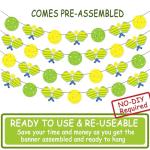 Pickleball Party Banners Cute Pickleball Party Birthday Decorations 4pcs Pickleball Themed Banner Decorations for Pickleball Theme Party Sport Baby Shower Supplies