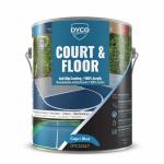 DYCO Court & Floor Anti-Slip Coating - Slip-Resistant Pavement, Cement & Concrete Paint for Pickleball, Tennis & Basketball Courts, Exceeds ADA Standards for Safety Areas (Capri Blue, 1 Gallon)