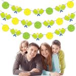 Pickleball Party Banners Cute Pickleball Party Birthday Decorations 4pcs Pickleball Themed Banner Decorations for Pickleball Theme Party Sport Baby Shower Supplies