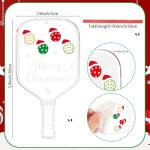 Lemicin Pickleball Christmas Ornament Pickleball Acrylic Tree Hanging Ornaments for Women Kids Sports Lovers Gifts Christmas Tree Wall Window Decoration Farmhouse Hanger Decor