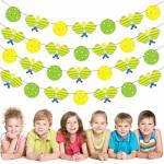 Pickleball Party Banners Cute Pickleball Party Birthday Decorations 4pcs Pickleball Themed Banner Decorations for Pickleball Theme Party Sport Baby Shower Supplies