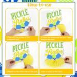 Cheereveal 8 Pieces Pickleball Honeycomb Centerpieces, Just One More Game/Life is Short Play/Just Dink It Table Toppers, Pickball Birthday or Retirement Party Decoration Supplies