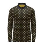 Men’s Funny Long Sleeve Golf Polo Shirt – Moisture Wicking Performance Casual Relaxed Fit Quick Dry Tennis Pickleball Bowling (US, Alpha, 5X-Large, Regular, Regular, Duck)