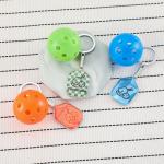 Qomamount Pickleball Keychain,Mini Paddle and Pickleball Design Pickle Ornament,Gifts for Pickleball Lovers(Green)