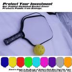 TREGAUSI American Flag Pickleballs Paddle Cover American Flag Padded Pickleballs Paddle Cover Personalized Diving Fabric Cover Paddle Case Rackets Cover, Fits Most Paddle, 8.26 x 11.61 inch