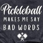 Cutesong Pickleball Shirt for Women Pickleball Player T-Shirt Funny Sports Lover Short Sleeve Grey