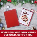 36AQUA Pickleball Ornament 2025 - Funny Pickleball Christmas Tree Ornament - Perfect for Women, Men, Pickleball Lovers - 2 Layer Wood Keepsake with Gift Box